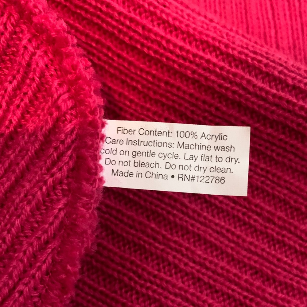 Pink Hat & Scarf Set - Picture 2 of 3
